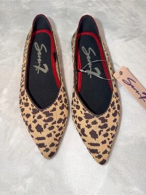 Seven Knit Pointed Flats